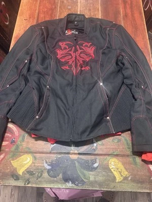 Chaqueta de Motocross NexGen para Mujer Mediana Negra Roja Forrada Talla 3XL Motociclista Motocicleta Foto 1 de 4