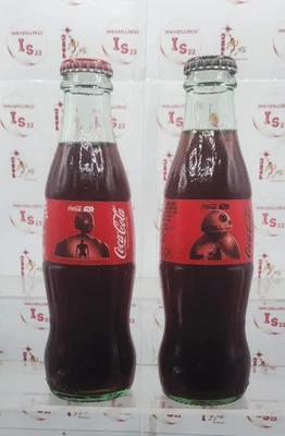 Coca-Cola Star Wars K2SO & BB8 8Oz Flaschen Glas Sammlung Limited Edition - Bild 1 von 3