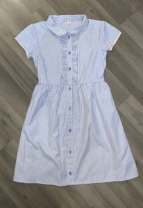 Girls Tu 11 years School Gingham Dress Summer - Picture 1 of 6