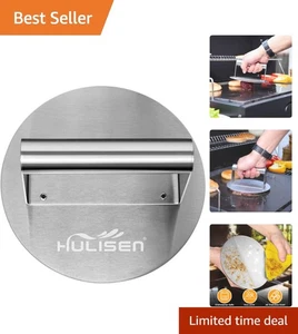 Effortless Grilling with Stainless Steel 6.2-Inch Burger Press for Juicy Results - Picture 1 of 10