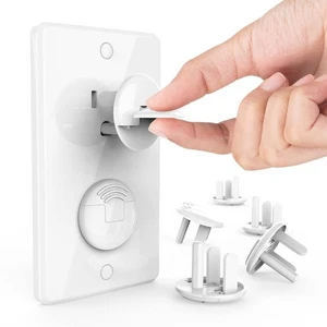 Outlet Covers Baby Proofing 32 Pack Hidden Handle Child Proof 3-Prong Electrical - Picture 1 of 7