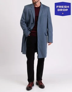 RRP€2216 DOLCE & GABBANA Cashmere & Wool Flannel Coat IT44 US34 XS Silk Lined - Picture 1 of 10
