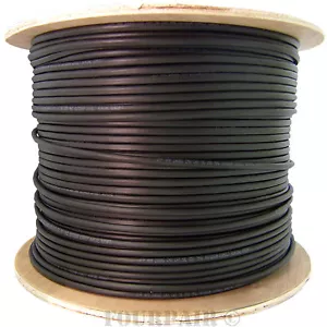 CAT5e Outdoor Direct Burial UV Rated 350MHz Ethernet Cable PURE COPPER - 1000ft - Picture 1 of 1