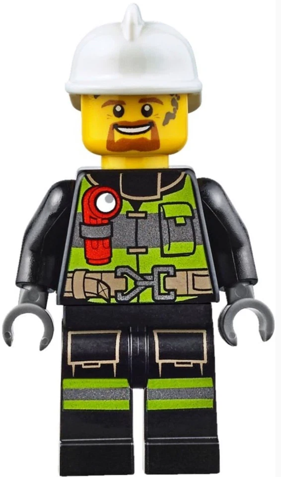 LEGO MINIFIGURE CITY FIRE FIGHTER USED CONDITION CTY0669!! - Image 1 of 1