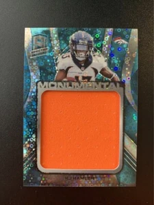 Panini Spectra Monumental Memorabilia 2020 azul neón #33 KJ Hamler Broncos - Imagen 1 de 2