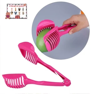 Fruit Vegetable Cutter Tomato Potato Lemon Slicer for Kitchen gadgets tools PINK - Picture 1 of 8