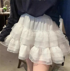 Faldas Lolita Kawaii Mujeres Japonesas Dulces Fiesta Cintura Alta Línea A Verano Niñas - Imagen 1 de 5