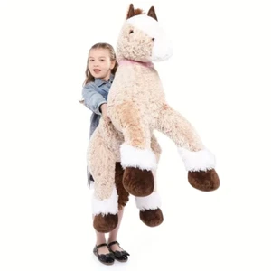Super Soft Plush Horse Pillow, Perfect for Kids and Adults, Cuddly Toy for Home - Picture 1 of 18