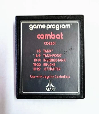 Combat ATARI 2600 Video Game Cartridge Only 1980 Tested (See Photos - Image 1 of 4