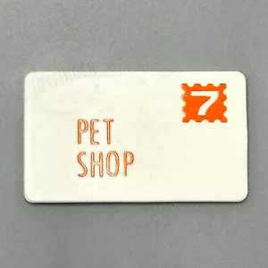 Vintage 1986 Fisher Price MAIN STREET #2500 Mail LETTER #7 PET STORE orange - Bild 1 von 2