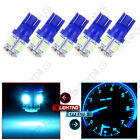 5x T10 5-5050-smd Ice Blue Led Bulbs For Cab Marker Instrument Cluster Lights