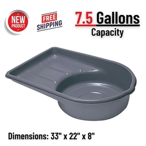 Large Oil Drain Pan Drip Tray for Leak Spill Transmission Fluid Catch Shop Floor - Picture 1 of 1