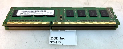 Lot Of 5 Micron MT8JTF25664AZ-1G4D1 PC3-10600 DDR3 Non-ECC Desktop RAM T0417 - Image 1 of 3