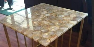 12" Marble Table Top Coffee center corner Inlay agate Home Decor antique k5 - Picture 1 of 3