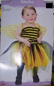 FUN WORLD INFANT TODDLER TO 24 Months Halloween BABY BUMBLE BEE WINGS Costume - Picture 1 of 2