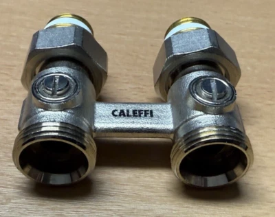 Hahnblock  Ventil Heizkörper Eurokonus - Bild 1 von 4