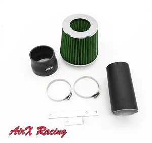 AirX Racing Coat Black-Green For 2004-2008 Pontiac Grand Prix 3.8L V6 Air Intake - Picture 1 of 3