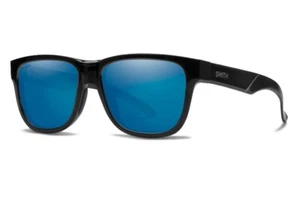 Smith Lowdown Slim 2 Sunglasses Black Frame, Polarized Blue Mirror Lens New - Picture 1 of 1
