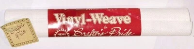 Vinyl-Weave, White, 18-count, 12" x 18" - Crafter's Pride