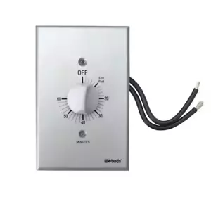 20-Amp 60-Minute In-Wall Spring Wound Countdown Timer Switch Gray Light Control - Picture 1 of 8