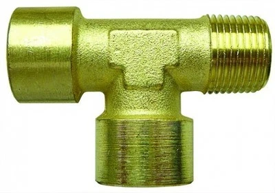 CONTEXT Messing Offset T-Shirt 1 x Stecker & 2 x Buchse Fäden, BSP Fäden für Luft Kraftstoff Wasser