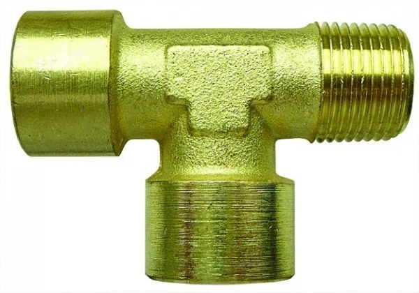 CONTEXT Messing Offset T-Shirt 1 x Stecker & 2 x Buchse Fäden, BSP Fäden für Luft Kraftstoff Wasser