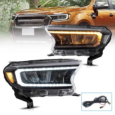 Juego de faros LED completos VLAND para Ford Ranger 2015-2022 intermitente secuencial Foto 1 de 4