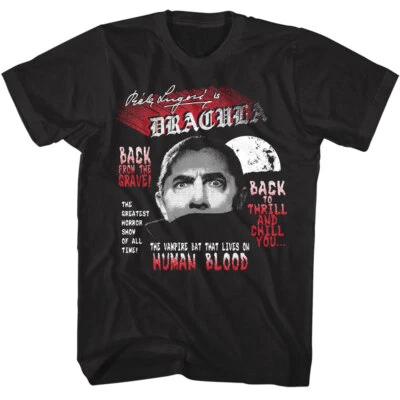 Camiseta para hombre Bela Lugosi Drácula Back from the Grave vintage vampiro horror Foto 1 de 3