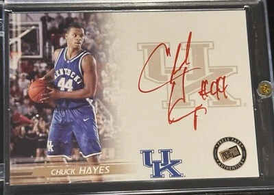2005 Press Pass Chuck Hayes Authentic Red Ink Autograph Kentucky Wildcats Auto!! - Image 1 of 2