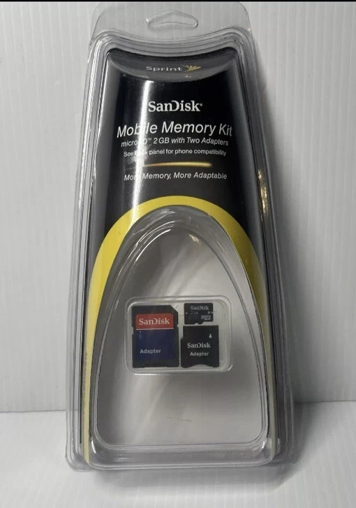 San Disk 2 GB Memory Card SD and Adapters - Image 1 of 2