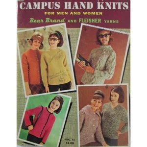 Tejidos a mano Campus para hombre y mujer Vol. 71, 47 páginas, folleto de tejido - Imagen 1 de 14