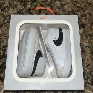 Toddler Nike Blazer Mid Shoes 'White/Black' DA5536 100 - Size 2C