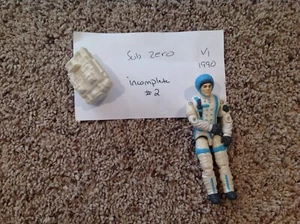 Sub-Zero V1 GI Joe 1990 Hasbro Action Figure Vintage incomplete #2 - Picture 1 of 2