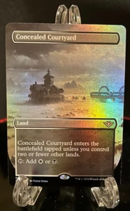 MTG Concealed Courtyard (Borderless) Outlaws of Thunder Junction (OTJ) #302 Foil - Picture 1 of 2