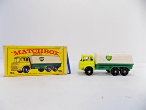 Calcomanías Matchbox Lesney Regular Wheels #25 Petrol Tanker "BP", MOLDURA PLATEADA, en caja - Imagen 1 de 4