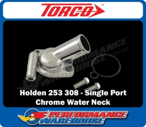 Chrome Holden V8 253 308 Single Port Thermostat Housing HT HG HQ HJ HX LH LX - Picture 1 of 2