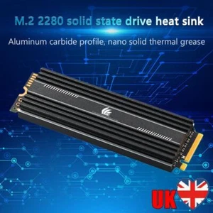 M.2 SSD Heatsink Cooler M2 2280 Solid State Hard Disk Radiator Thermal Pad - Photo 1/7