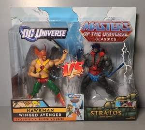 Hawkman vs Stratos DC Universe Vs. MOTU Classics Paquete de 2 Mattel Toys R Us NUEVO - Imagen 1 de 5
