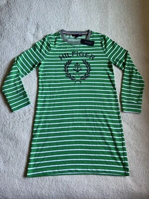 NWTG Tommy Hilfiger Dress Womens Medium Striped Outdoor Sweatshirt Casual Sport - Image 1 of 4