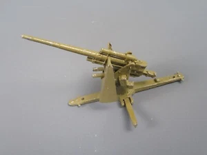 B397 Vintage Canon 88 MM WWII Toy Metal Green L 7.8 CM - Picture 1 of 11