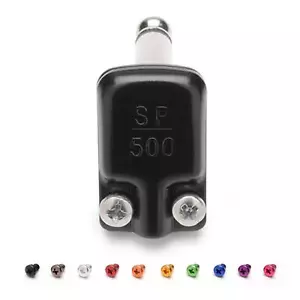 SquarePlug SP500BK Low Profile Mono (TS) Right Angled 6.35mm Jack. BLACK - Picture 1 of 2