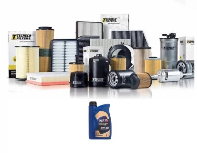 Kit Tagliando Renault Clio IV 1.5 DCi Captur Dacia Sandero 5L Olio ELF 5W30 - Image 1 of 2