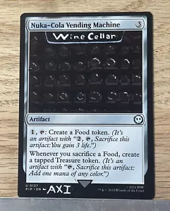 Nuka-Cola Vending Machine (ALTER) Hand Painted MTG Card. Commander. 1 Of 1 Rare - Picture 1 of 20