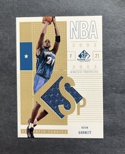2002/03 SP Game Used Edition Kevin Garnett Game Worn Jersey Patch Card #56
