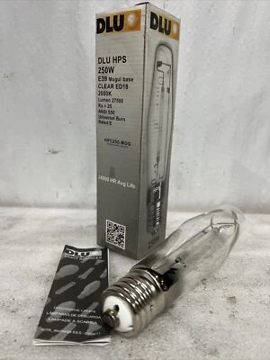🔥DLU HPC250-MOG E39 Mogul Base 2000k clear bulb, new, FLDM8VZ51, freeship🇺🇸 - Image 1 of 3