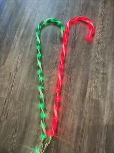 2  29” Vintage Christmas Candy Cane Lights - Picture 1 of 4