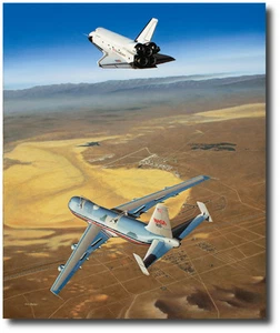 Free Enterprise (Artist Proof) von Mike Machat - Boeing 747 & Space Shuttle - Bild 1 von 2