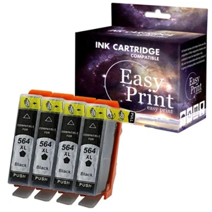 4PK 564XL Ink replace for HP Photosmart Plus B209a B210a B210b B210c B210d B210e - Picture 1 of 1