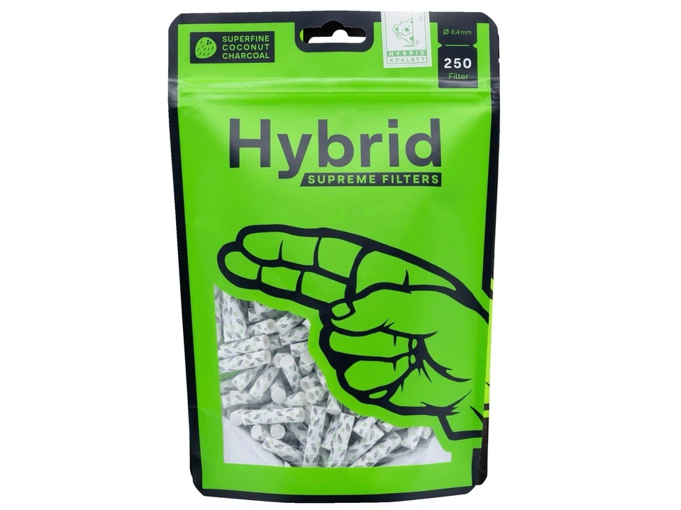 250er Packung Hybrid Supreme Aktivkohlefilter - 6.4mm Länge  30mm - Bild 1 von 1