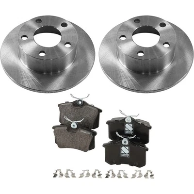 Kit de rotores y pastillas de disco de freno trasero para VW Volkswagen Passat Audi A6 Quattro 98 Foto 1 de 4